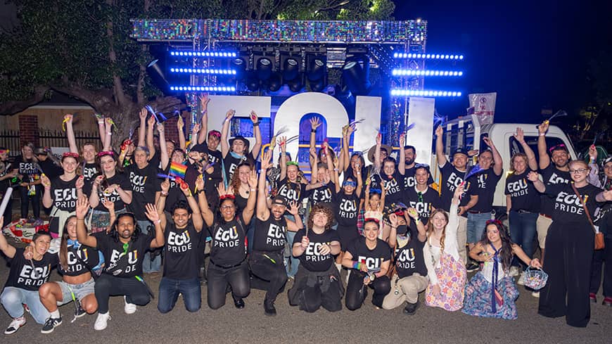 A large group of people