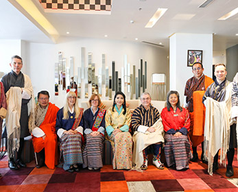 ECU delegates with Her Majesty the Queen Mother Sangay Choden Wangchuck.