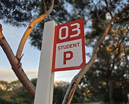 Parking sign.