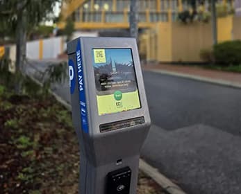 Parking ticket machine.