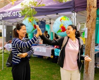International Students Connect On Campus