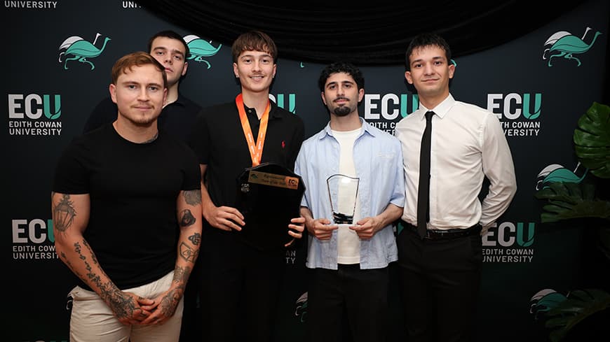 ECU's Men's Futsal First Team won the Representative Team of the Year Award at the 2026 ECU Sport Awards.
