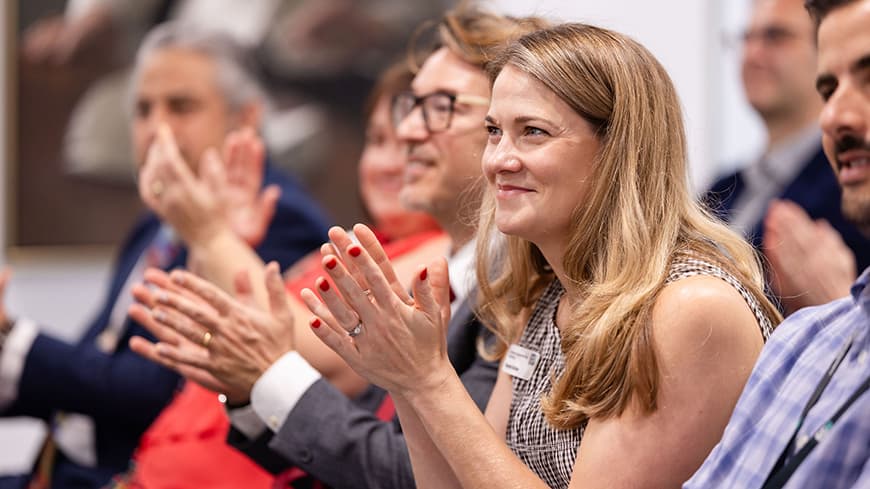 Audience members clapping. Image credit: Kylie Plunkett Photography (www.kylieplunkett.photography).
