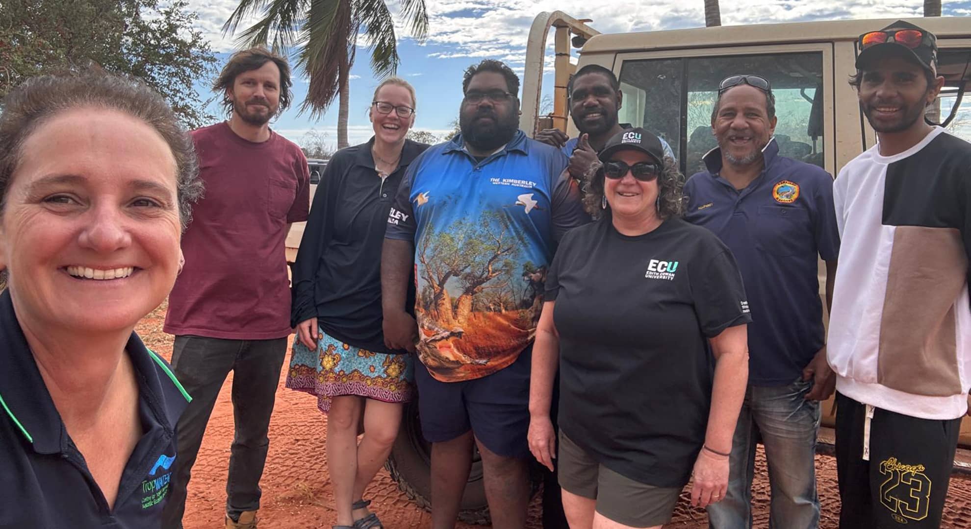 Researchers with Indigenous Rangers