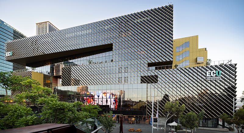 External view of ECU City Campus.